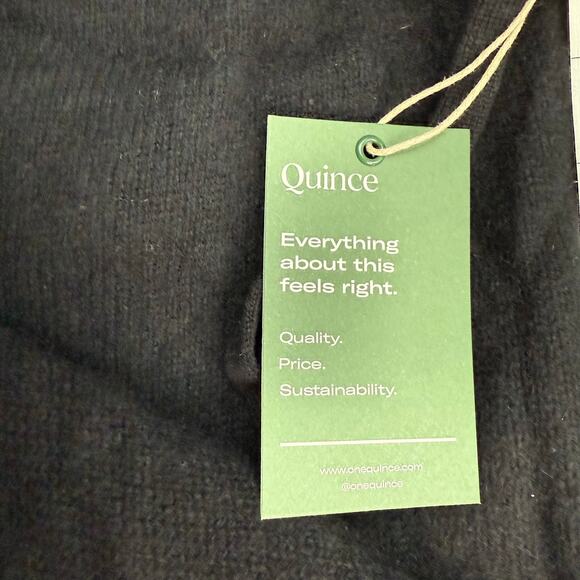 Quince Mongolian Cashmere Sweatpants Joggers Black Size M NWT Luxury - Picture 11 of 14